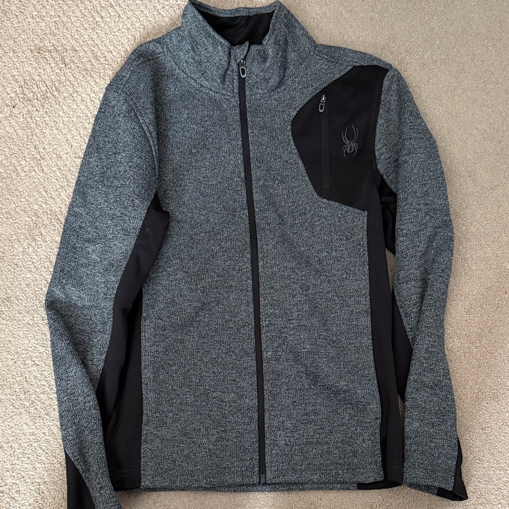 Spyder Men's Performance Jacket in Gray and Black